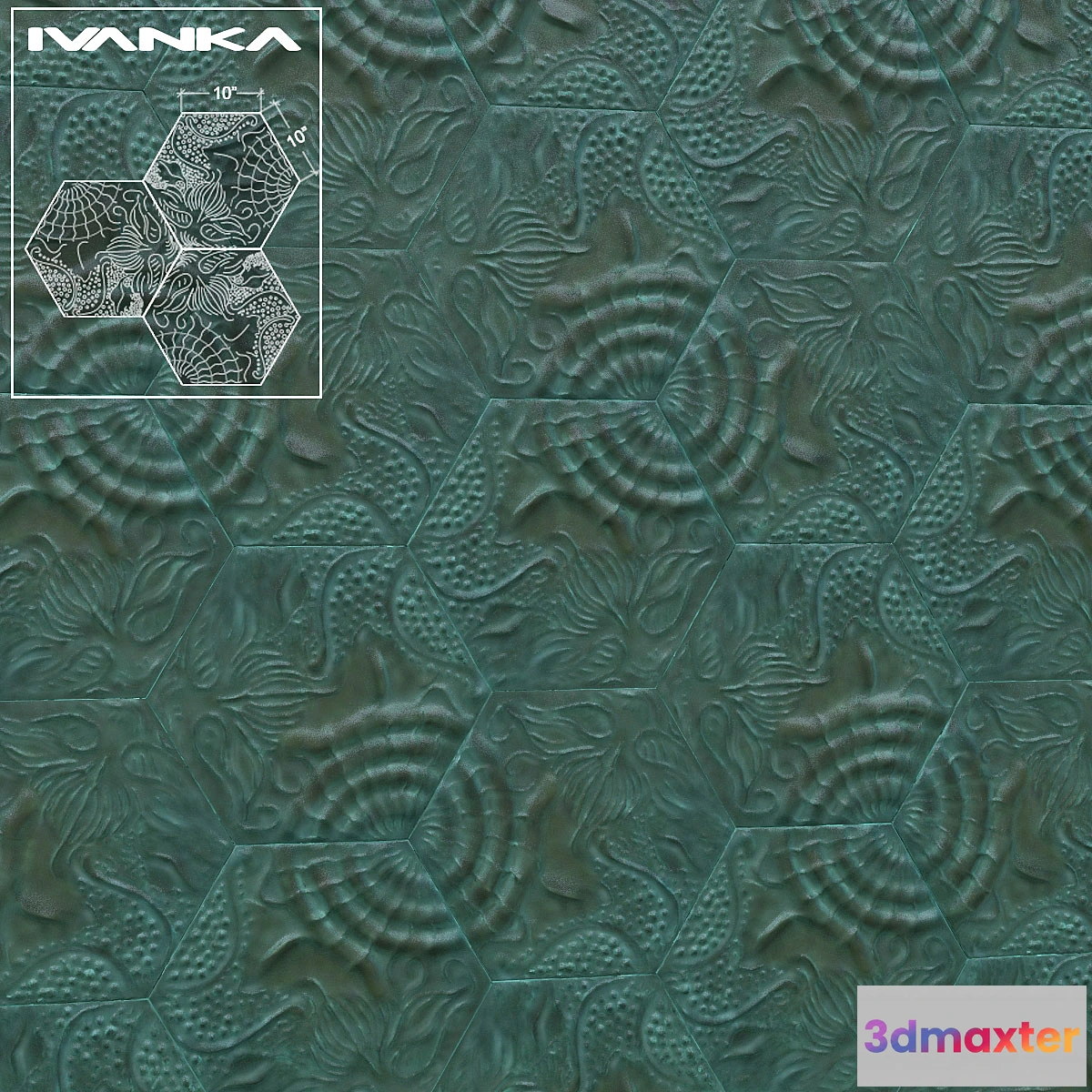 1292565 - Tile IVANKA Gaudi 3D Max