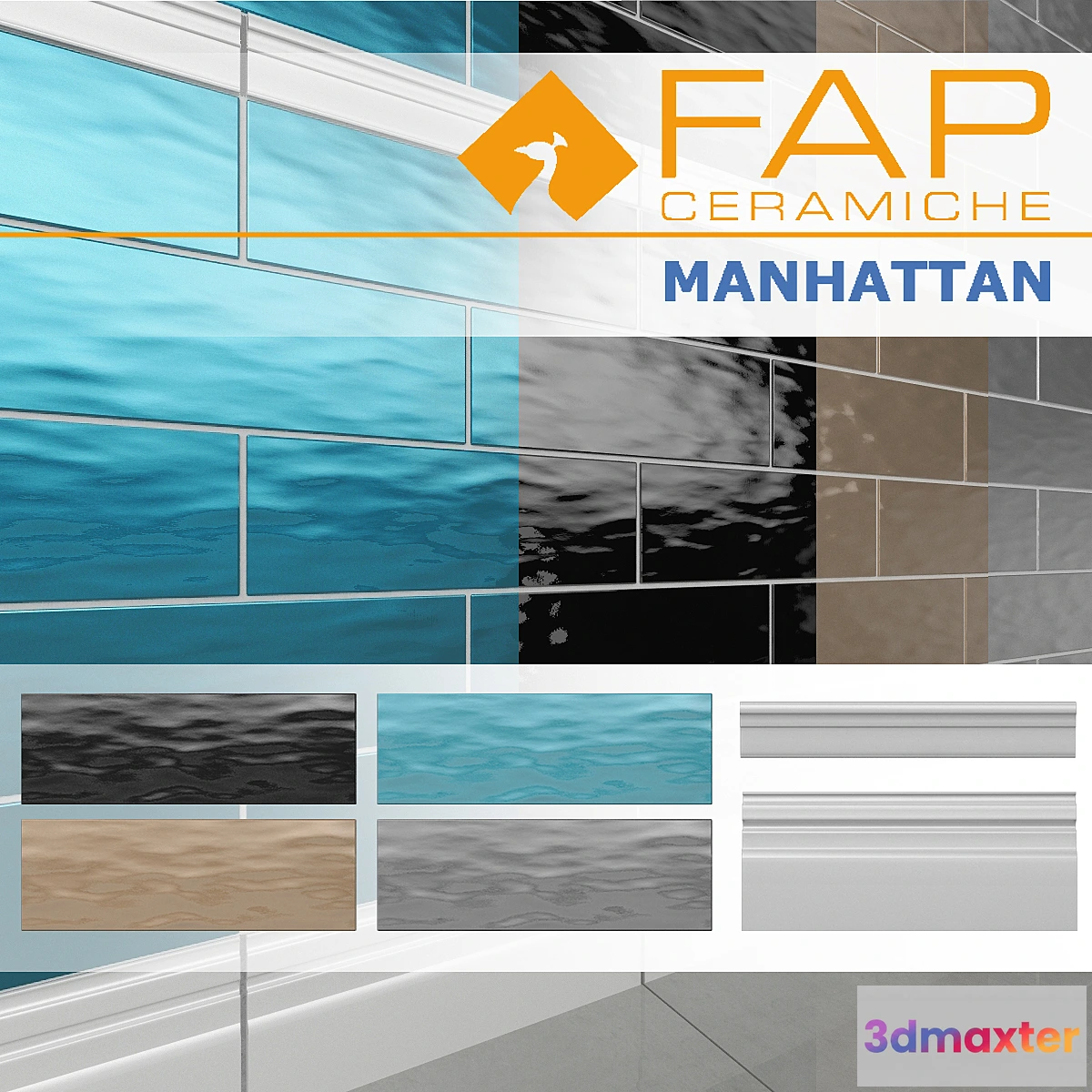 1292579 - tiles Fap Ceramiche collection Manhattan 3D Max
