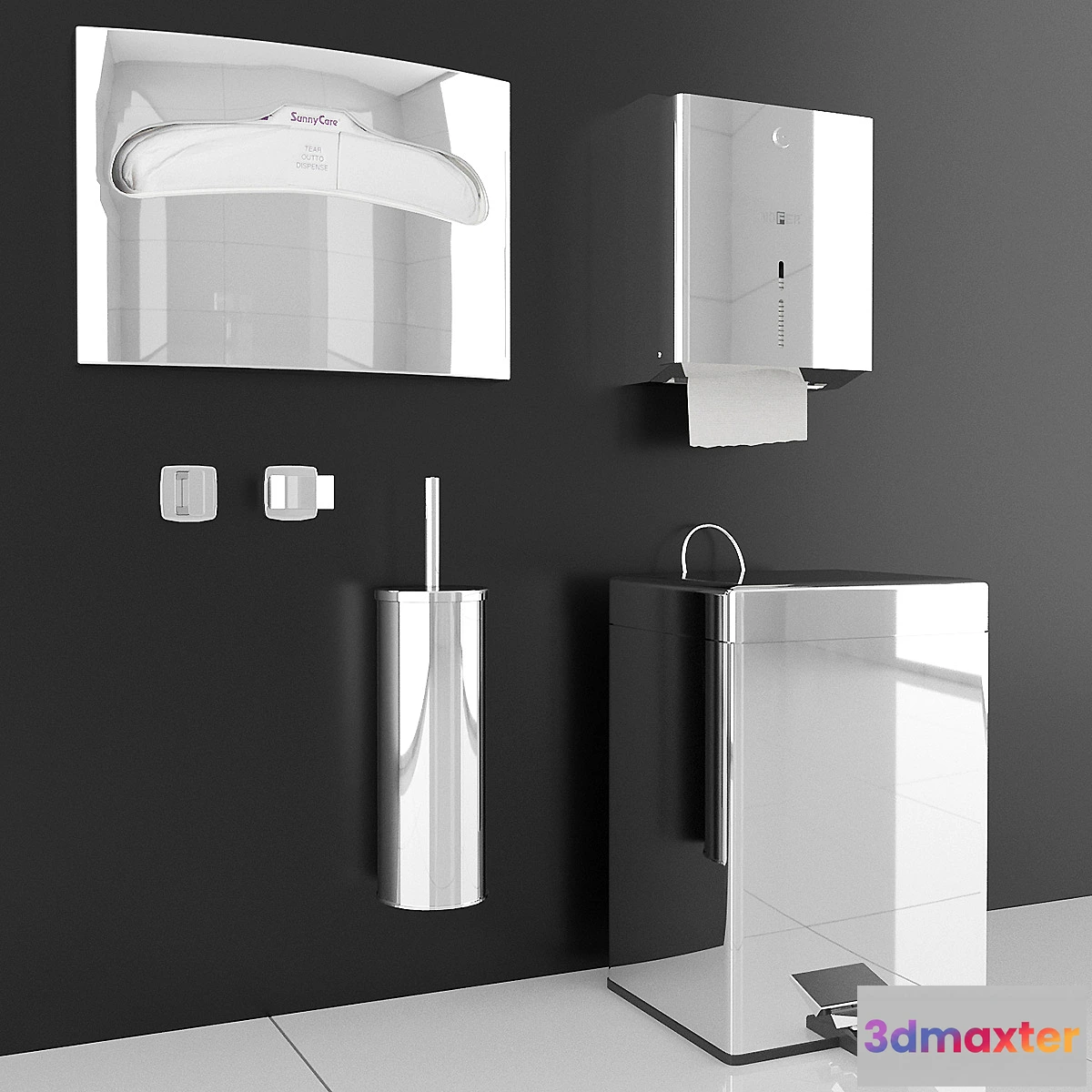 1299850 - NOFER toiletSETgloss # 12 3D Max