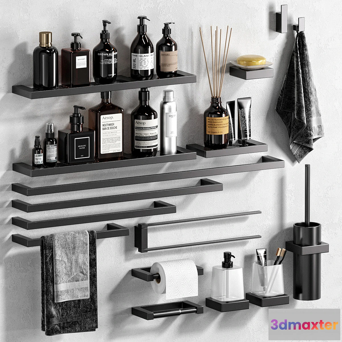 1302800 - Inda Divo bathroom accessories 3D Max