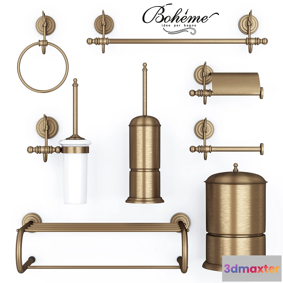 1303353 - Boheme Medici Accessories Set 3 3D Max