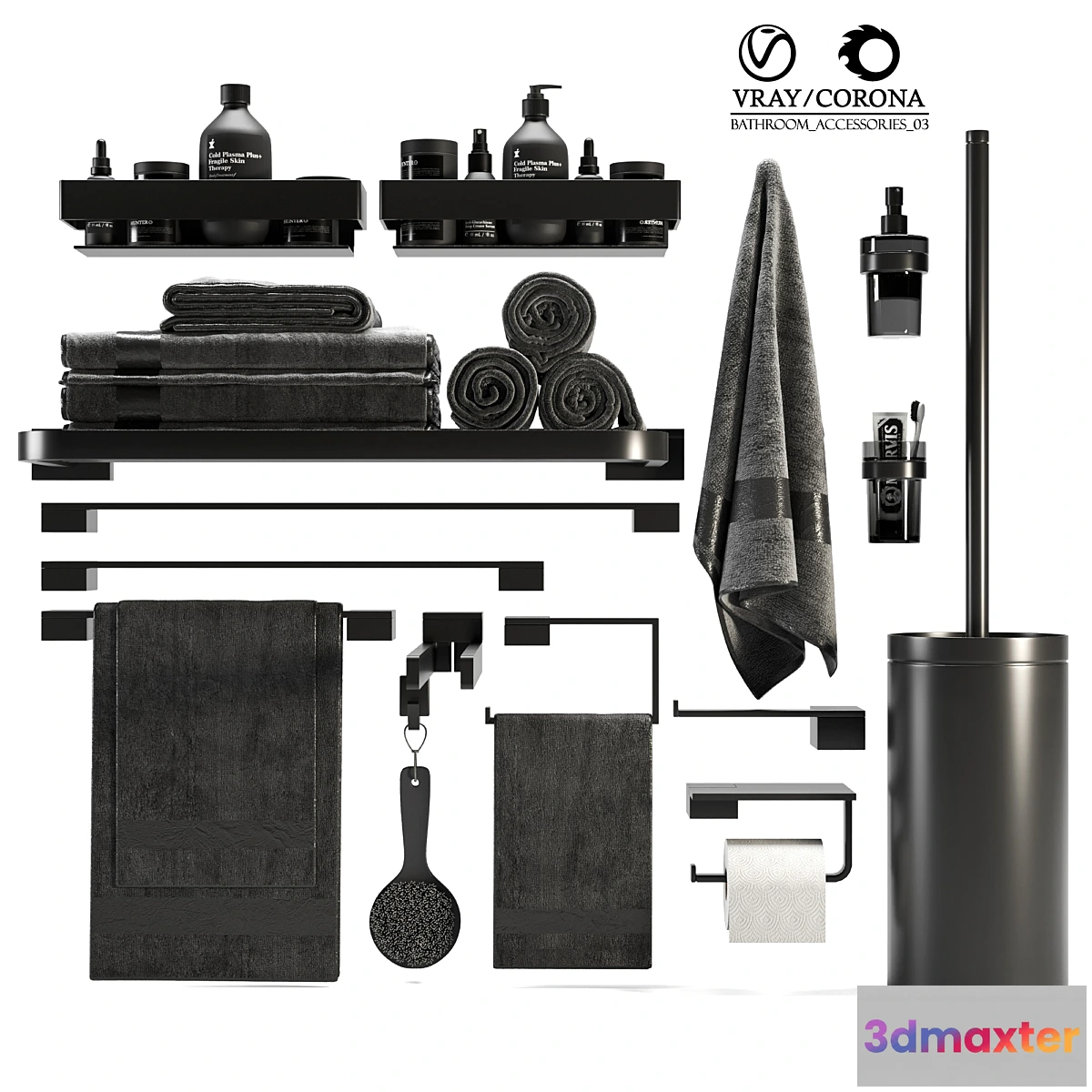 1304010 - Bathroom Accessories 03 3D Max