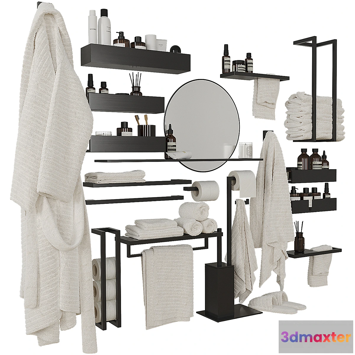 1304367 - Decorative bathroom set 204 3D Max