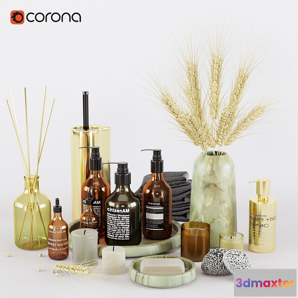 1304673 - Bathroom set 01 3D Max