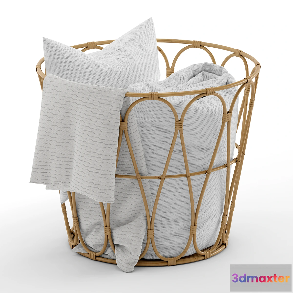 1304954 - Basket with blanket - No.2 3D Max