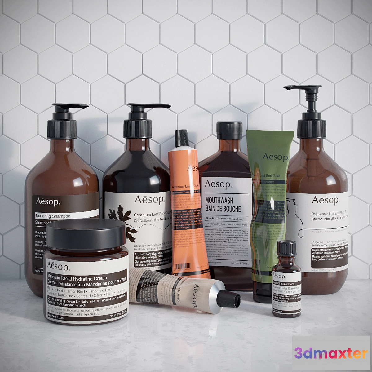 1305390 - Aesop Cosmetics 3D Max