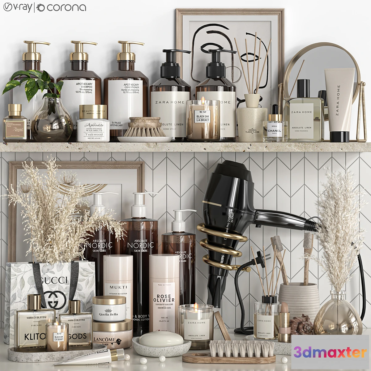 1307288 - Bathroom accessories 74 - No.2 3D Max