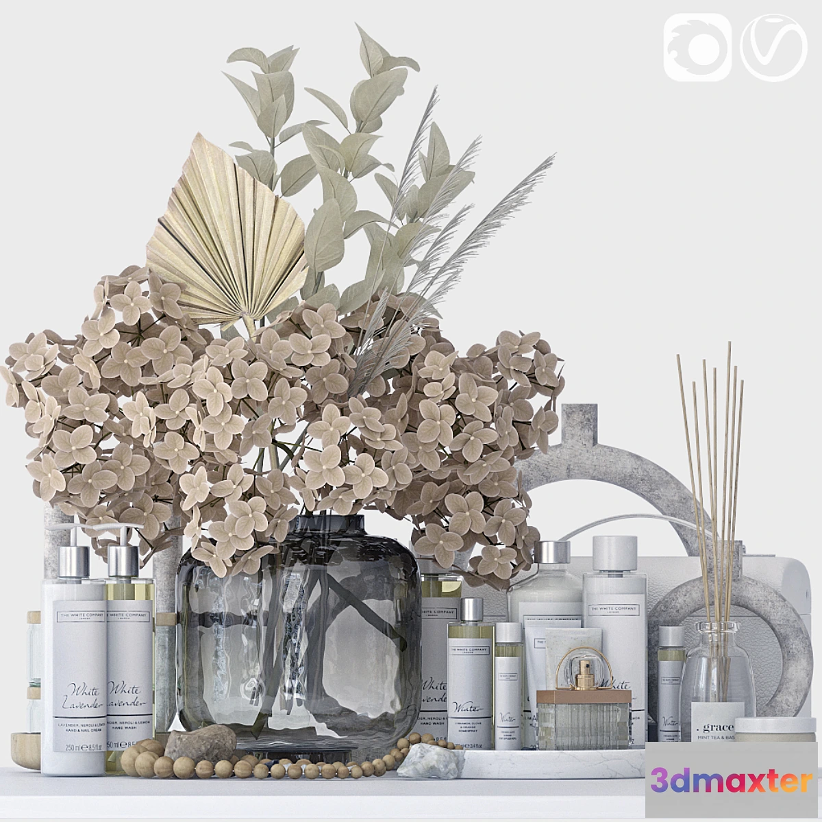 1308064 - Bathroom decorative set - 4 3D Max