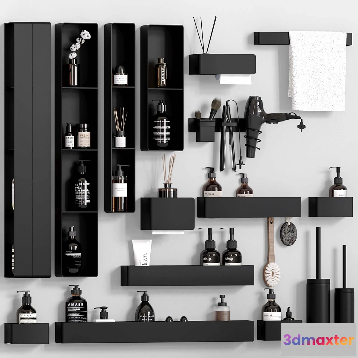 1314275 - Bathroom Accessories 034-Tezza set 3D Max