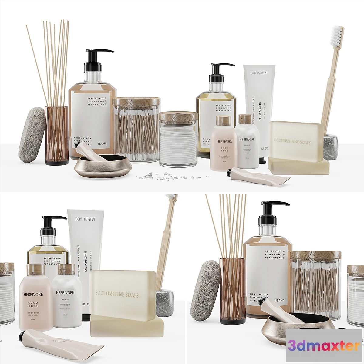 1317591 - Bathroom set 02 3D Max