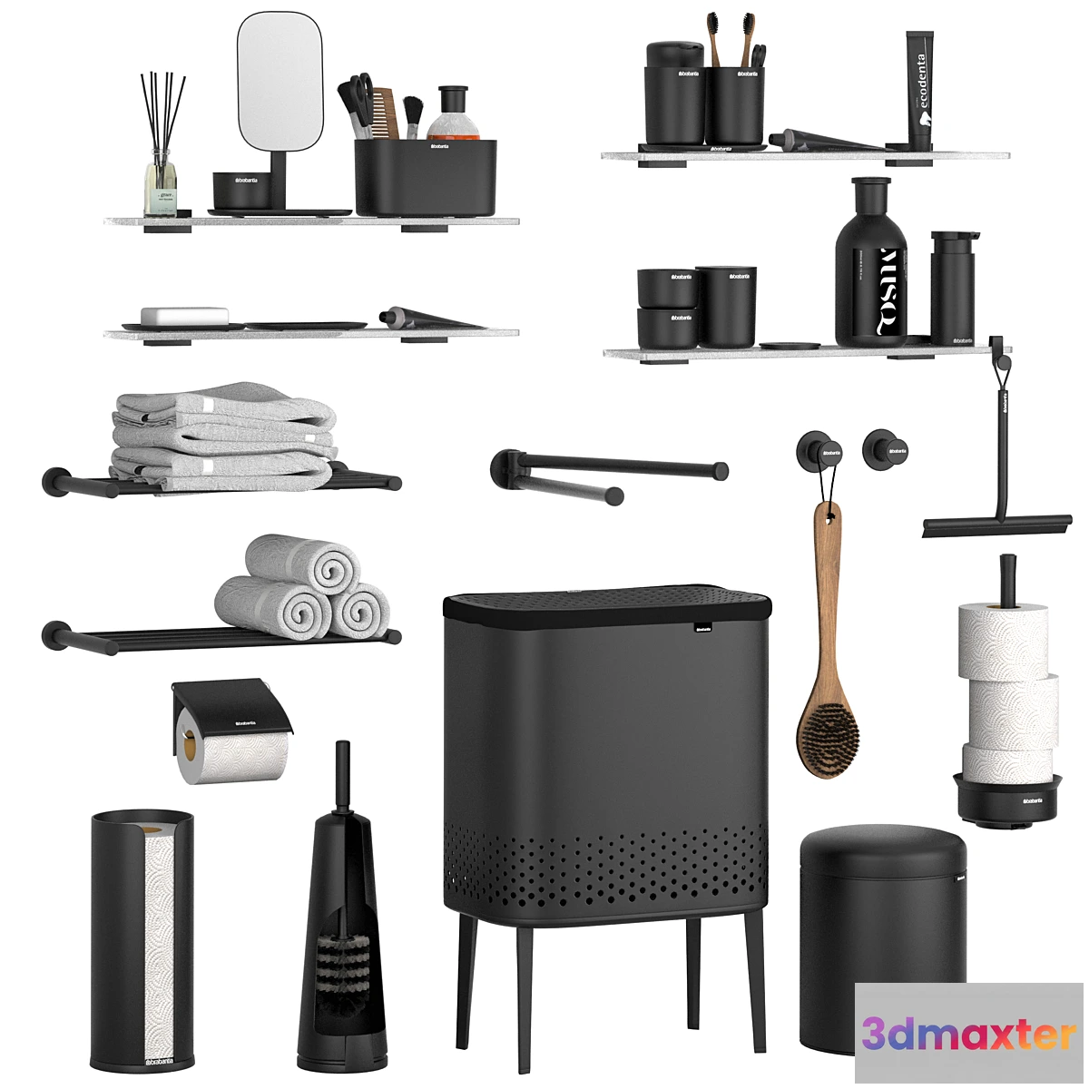 1319698 - Accessories and decor for bathroom Brabantia Colombo 3D Max
