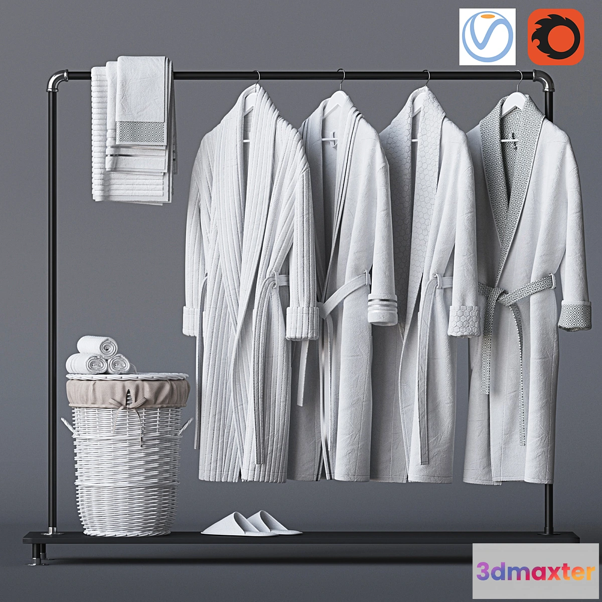 1321397 - Bathroom decorative set 17 - No.2 3D Max