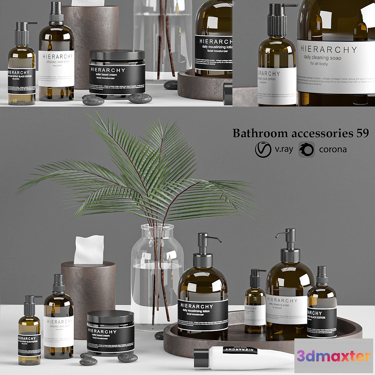 1322032 - bathroom accessories set 59 3D Max