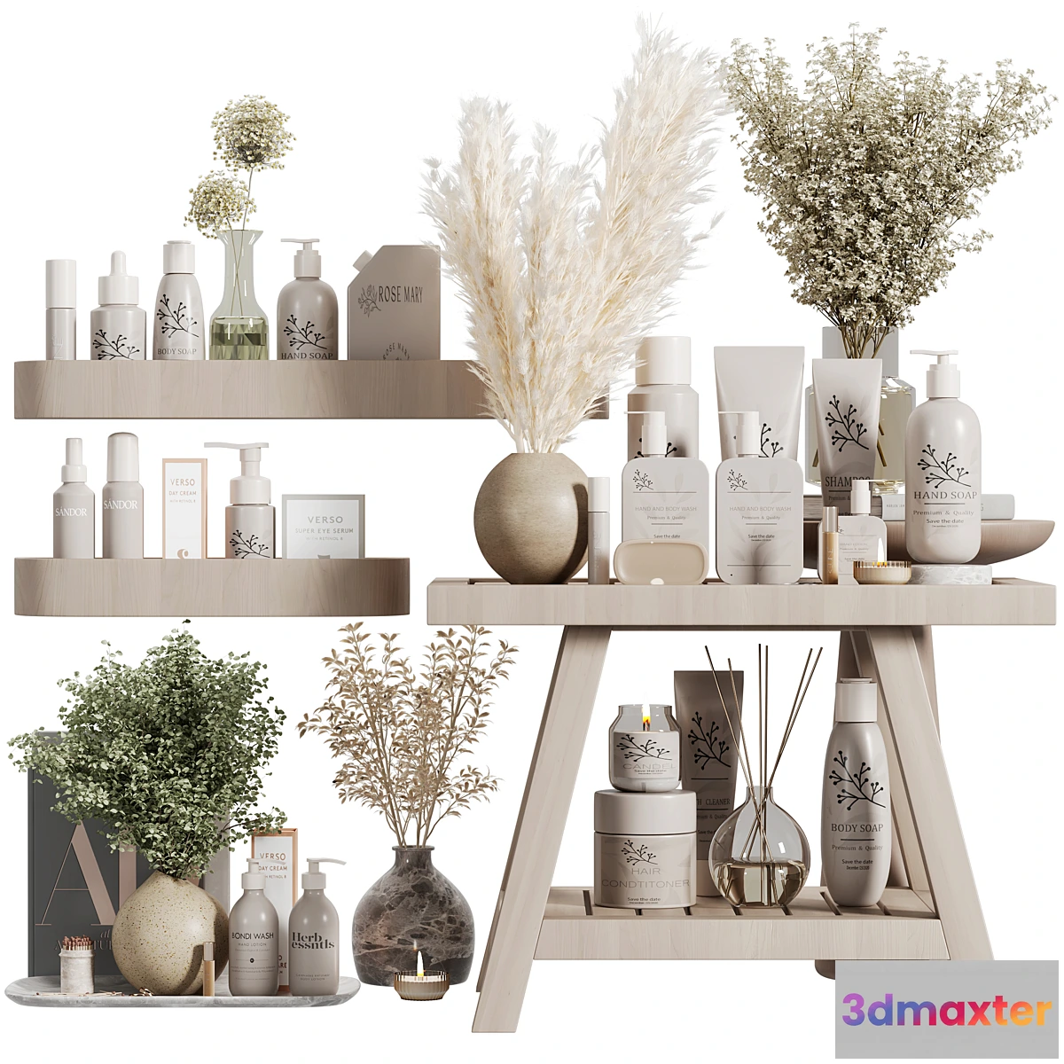 1322140 - Bathroom accessories set 6 - No.2 3D Max