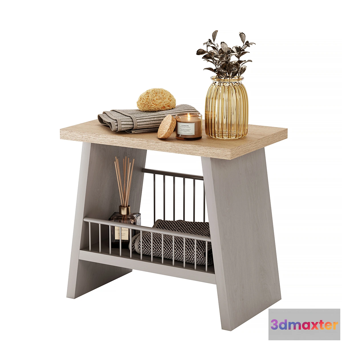 1323532 - Malvern Storage Stool 3D Max