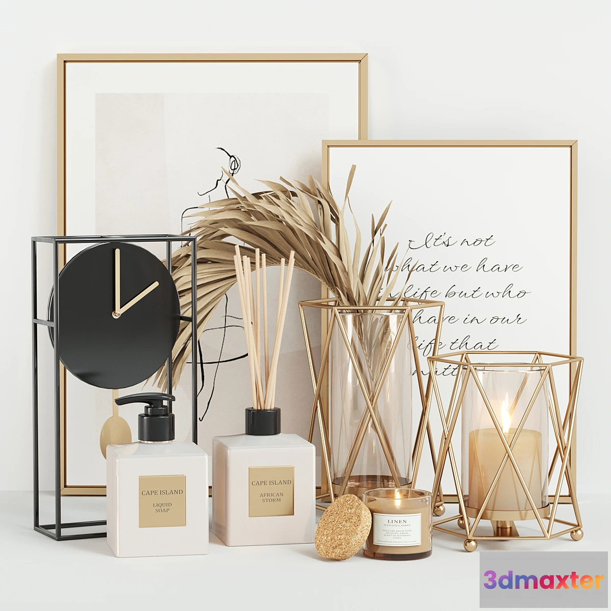 1325871 - Cape Island Decor Set 04 3D Max