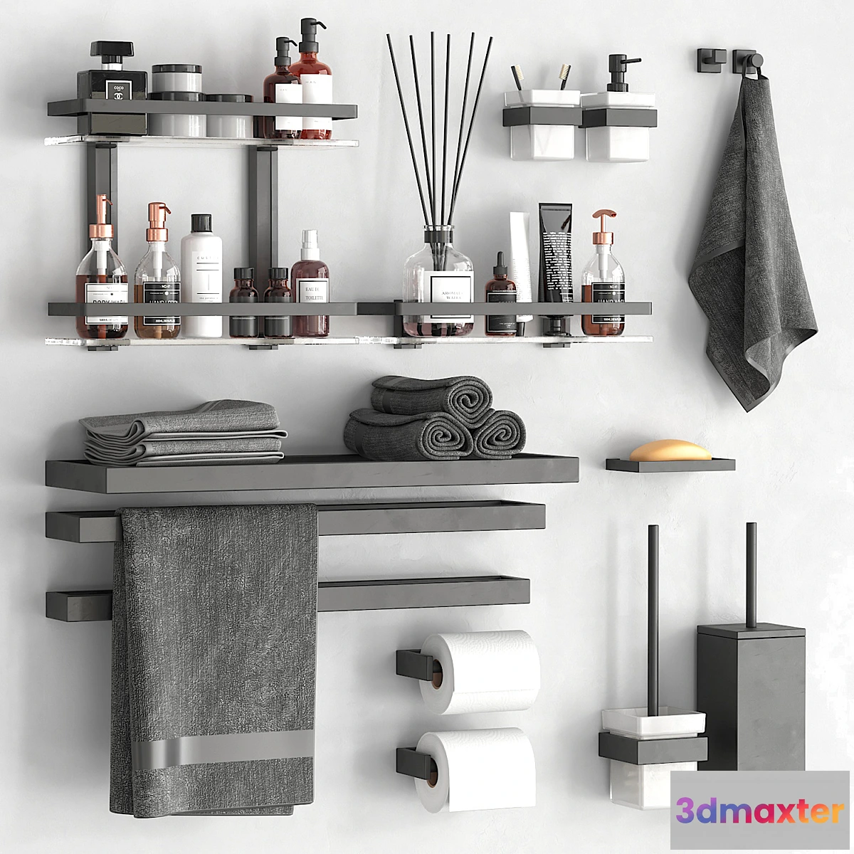 1326681 - KES Bathroom accessories 5 3D Max