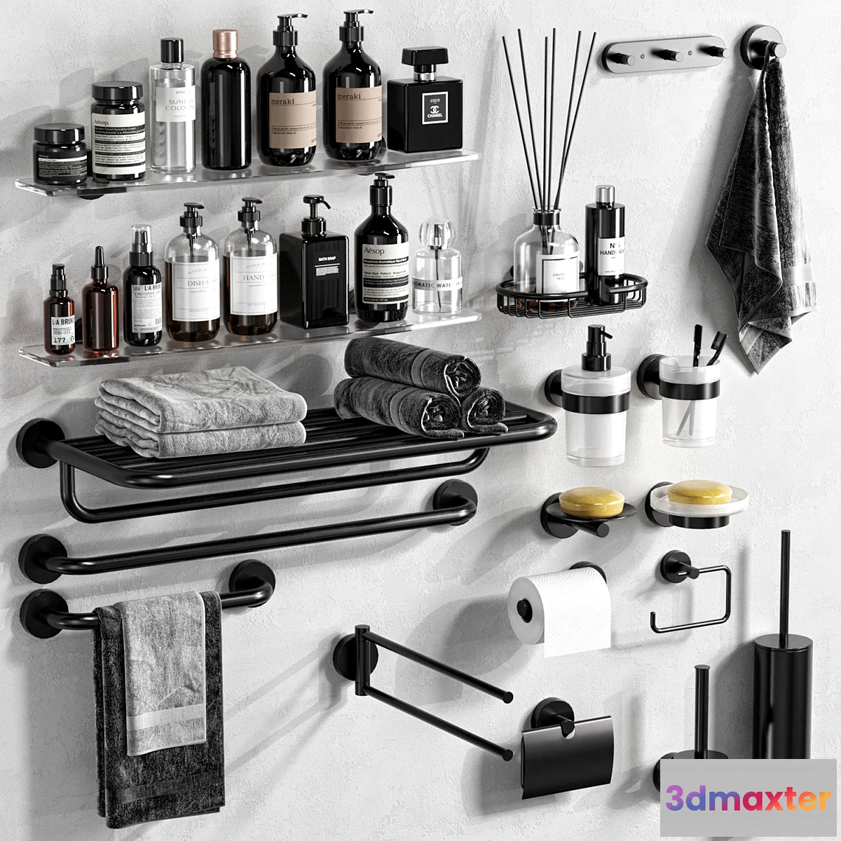 1326890 - INDA FORUM bathroom accessories 3D Max