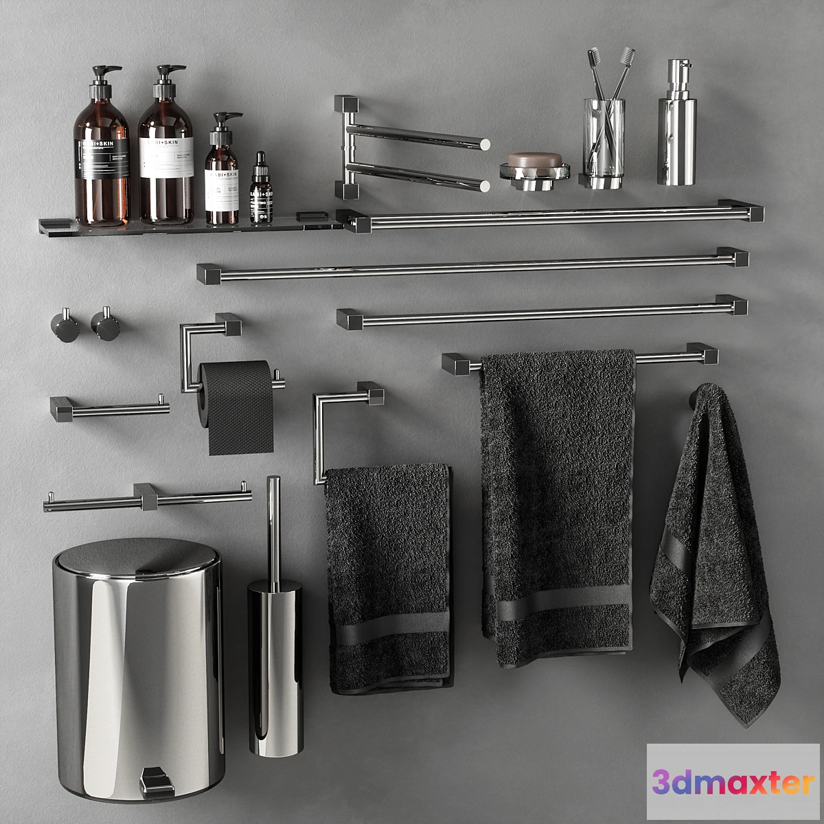 1328418 - bathroom accessories 02 - No.2 3D Max