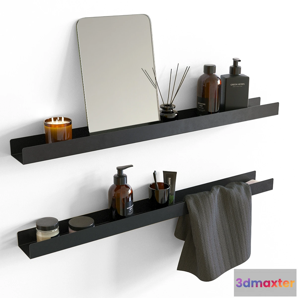 1328860 - Bathroom shelves 3D Max