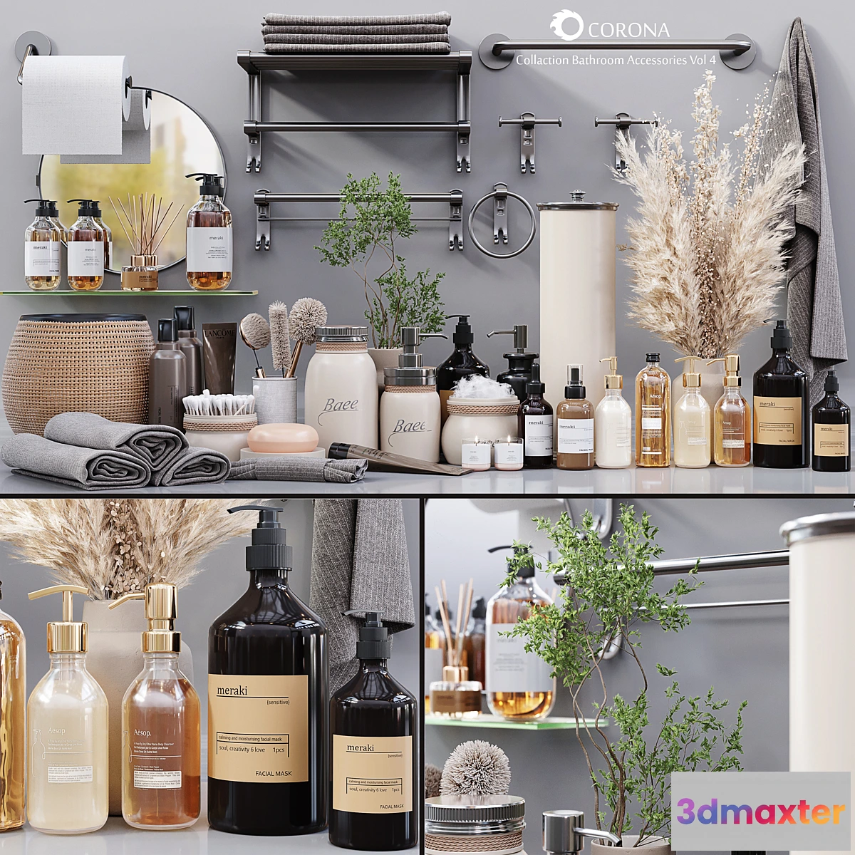 1328928 - Collaction Bathroom Accessories Vol 4 3D Max