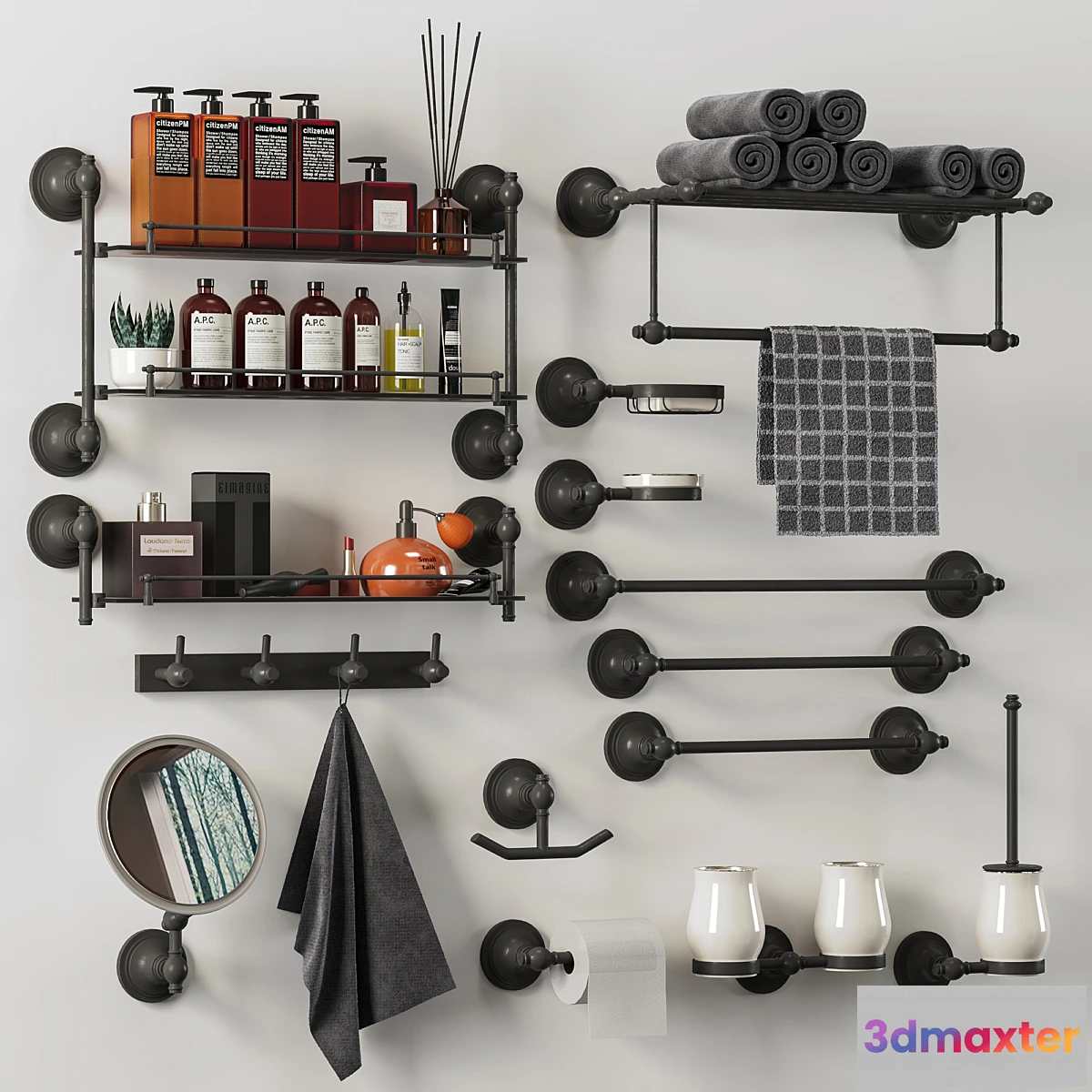 1329712 - Bathroom accessories01 3D Max