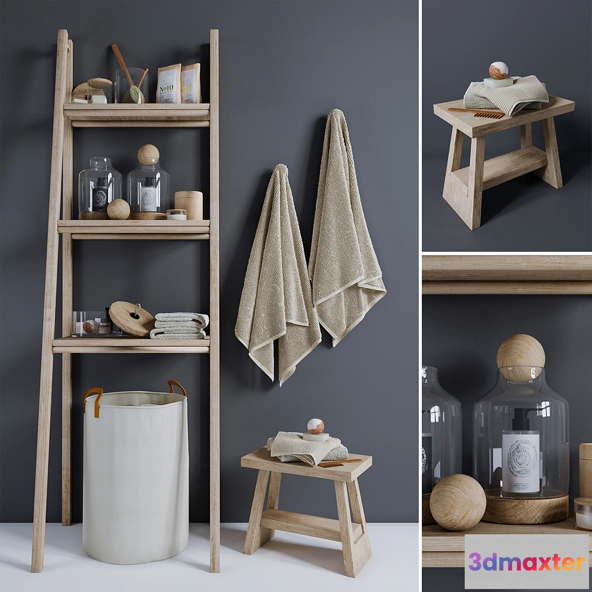 1335252 - Bathroom decorative set # 8 3D Max