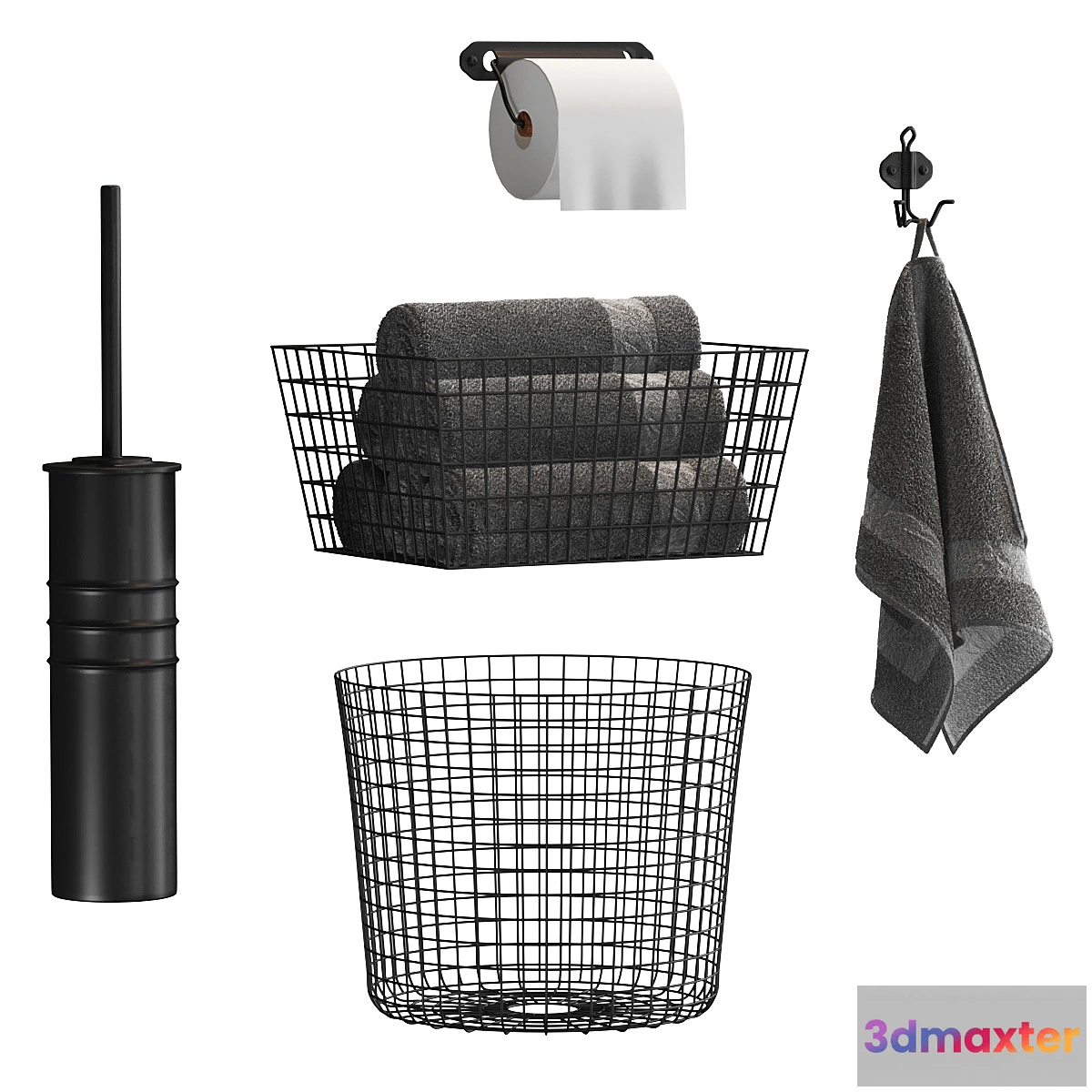 1337689 - Bathroom Accessories v2 3D Max