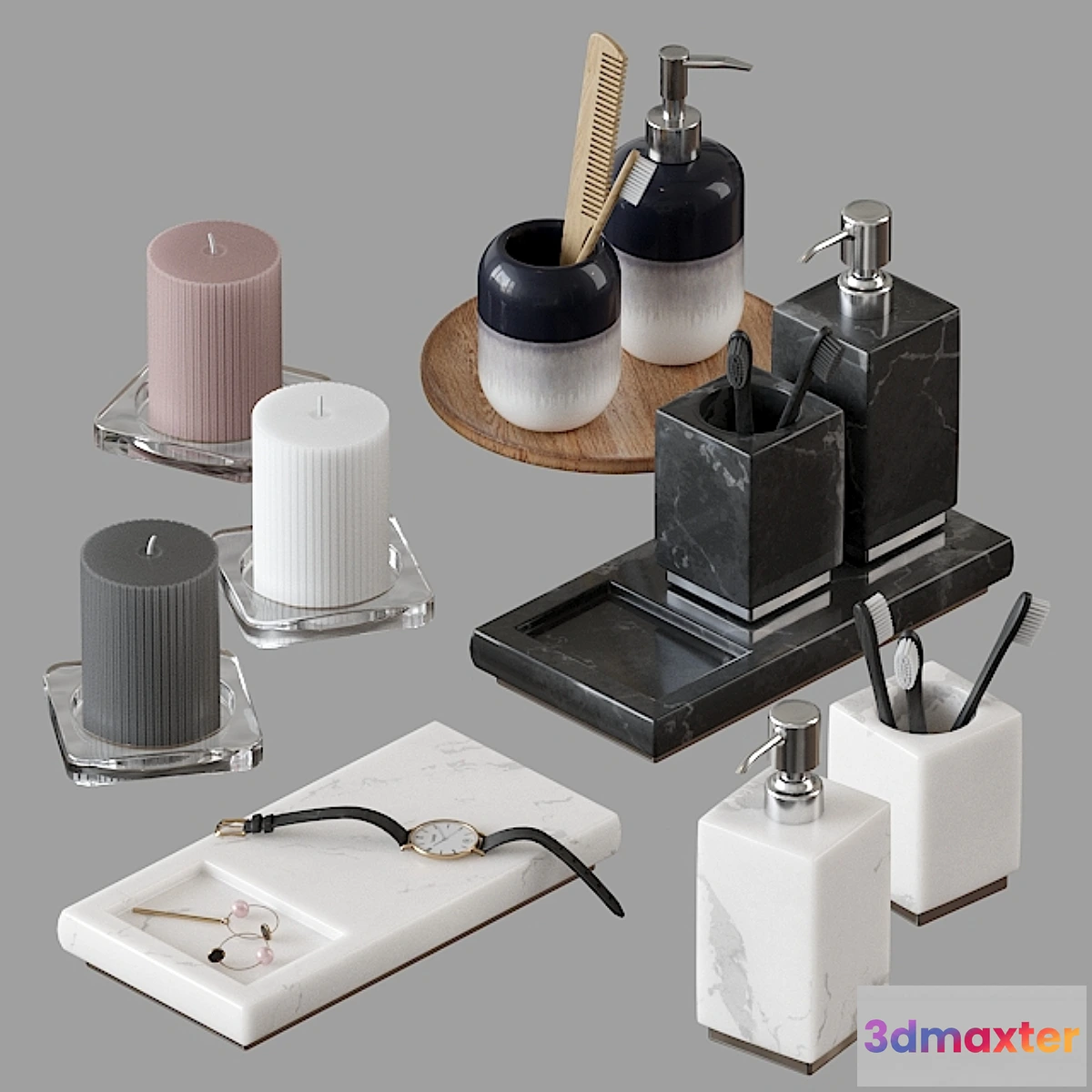 1337792 - H&M decorative bath set 3D Max