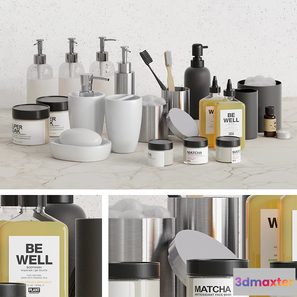 1338011 - Bathroom accessories 3 3D Max