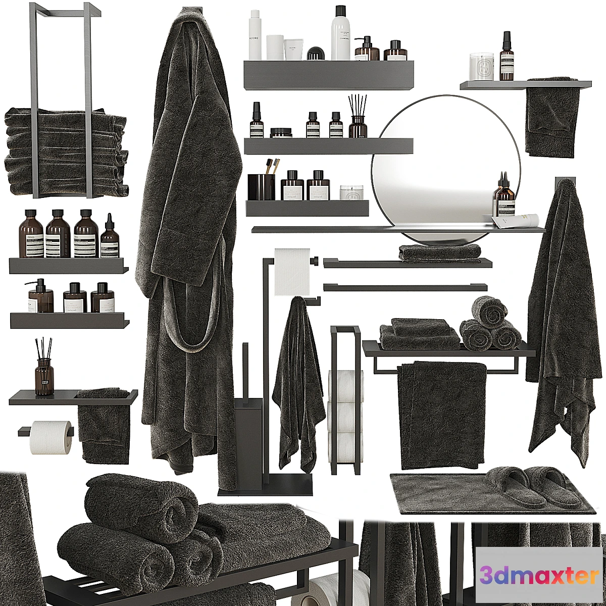 1340509 - Decorative bathroom set 205 3D Max