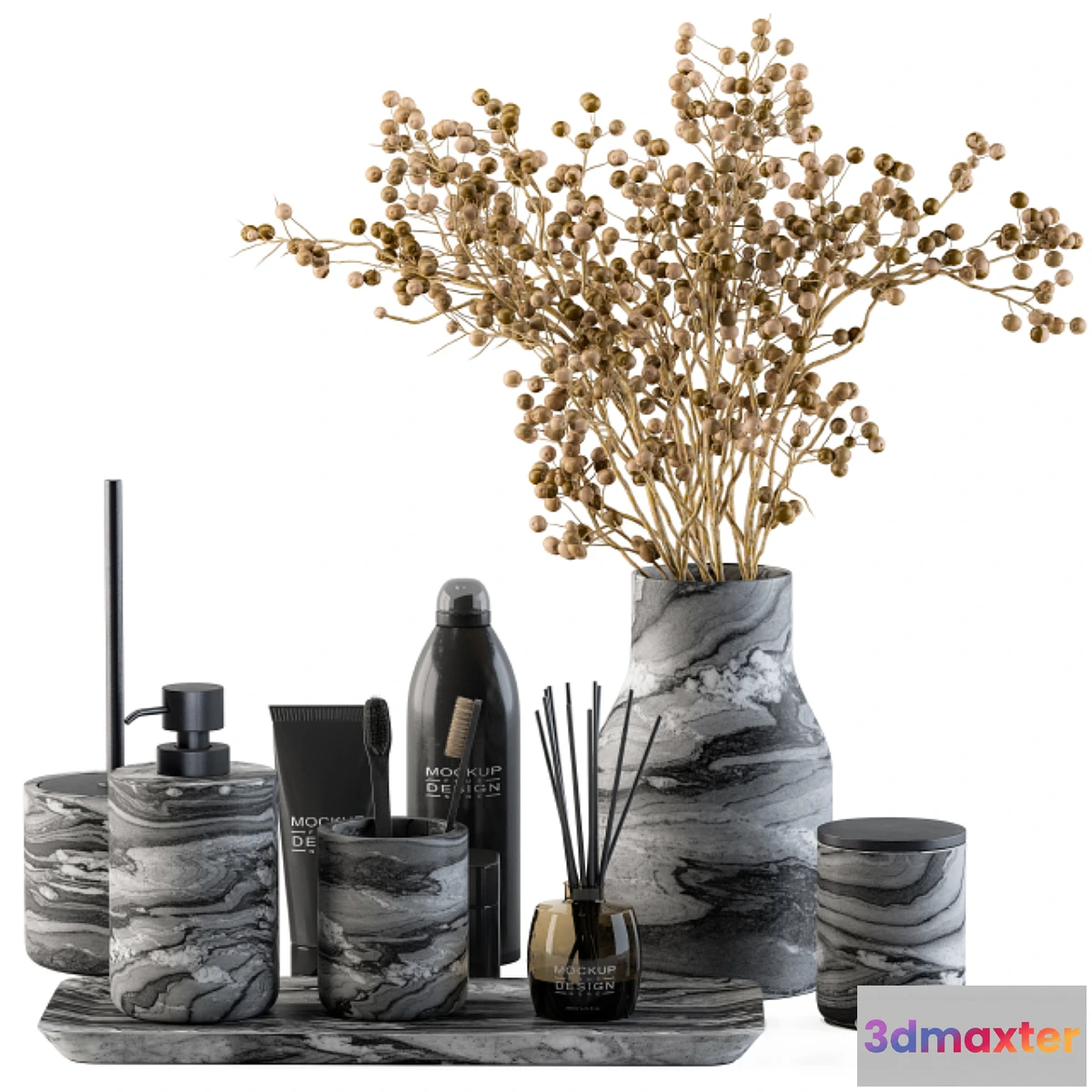 1341080 - Bathroom Decor Set 11 3D Max