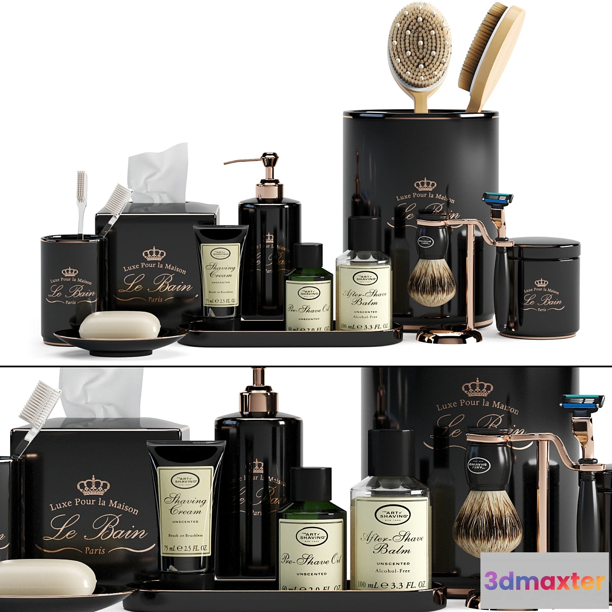 1341790 - Bathroom Set Restoration Hardware “Le Bain” 3D Max