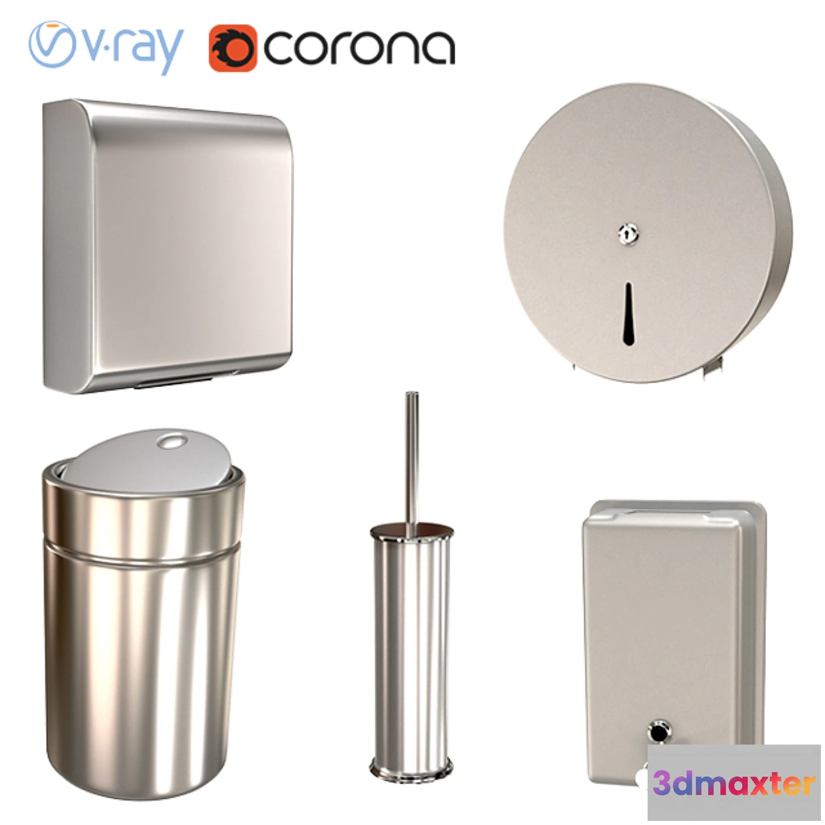 1342691 - Bathroom accessories - No.4 3D Max