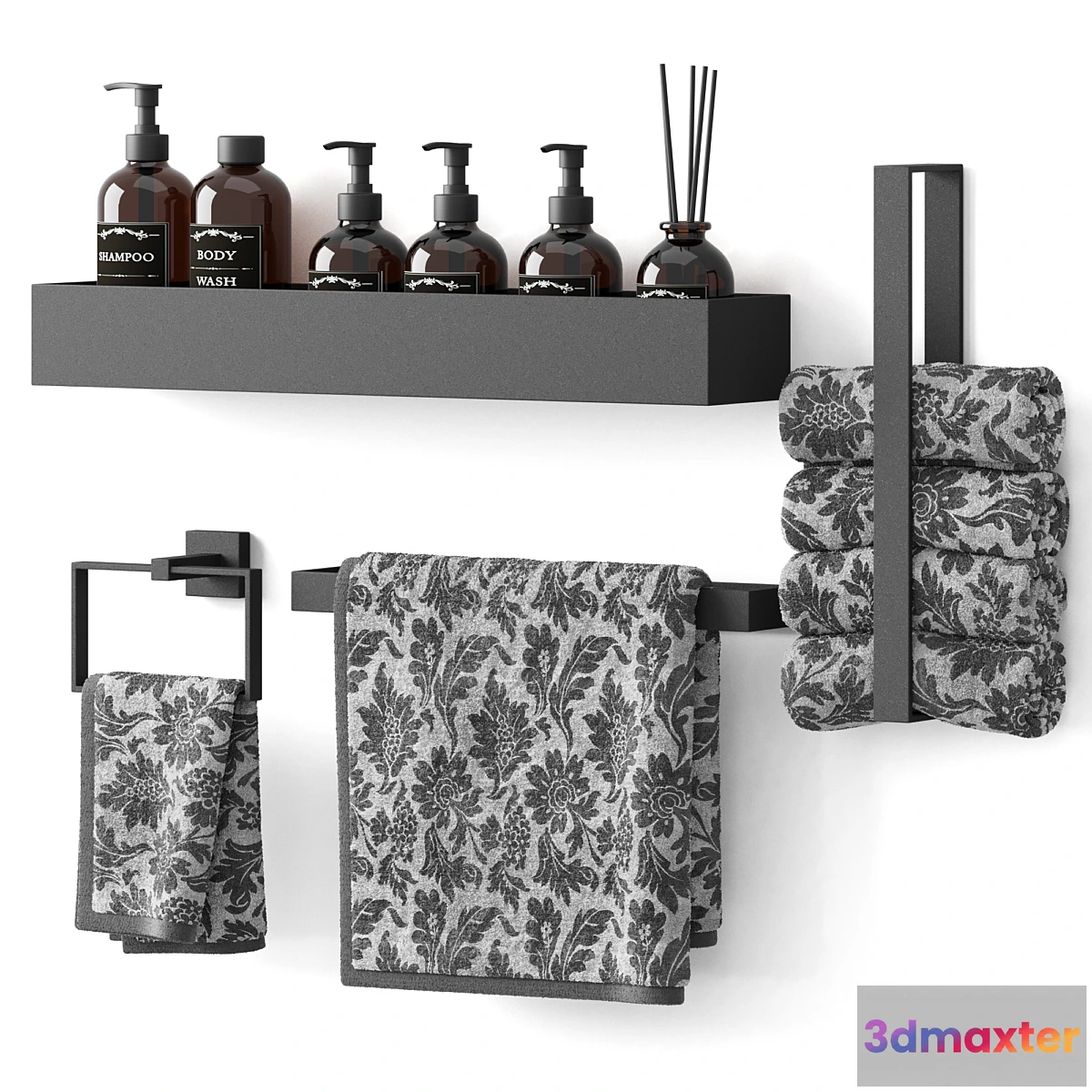 1345810 - Decorative bathroom set 4 3D Max
