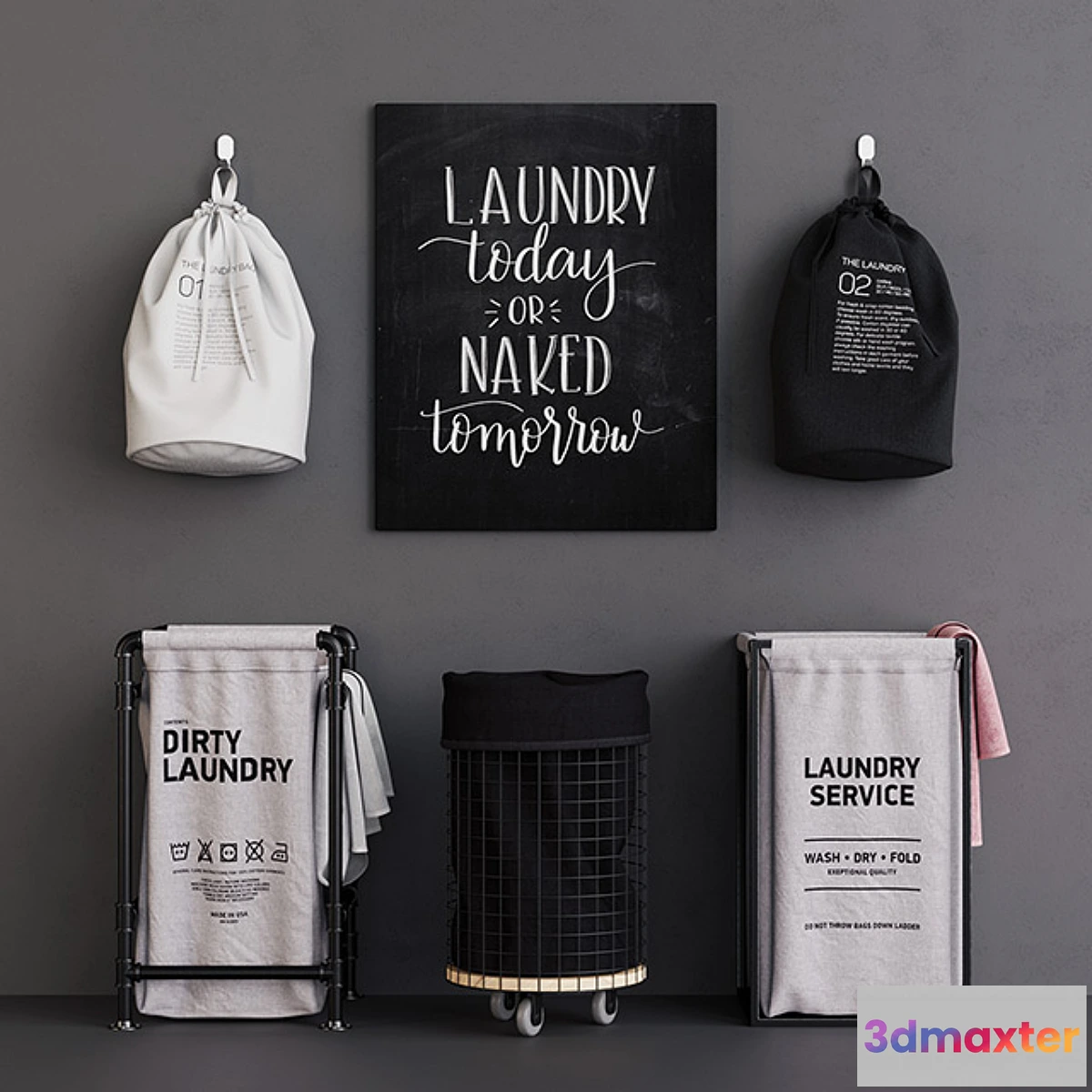 1348636 - Loft Laundry Bags 3D Max