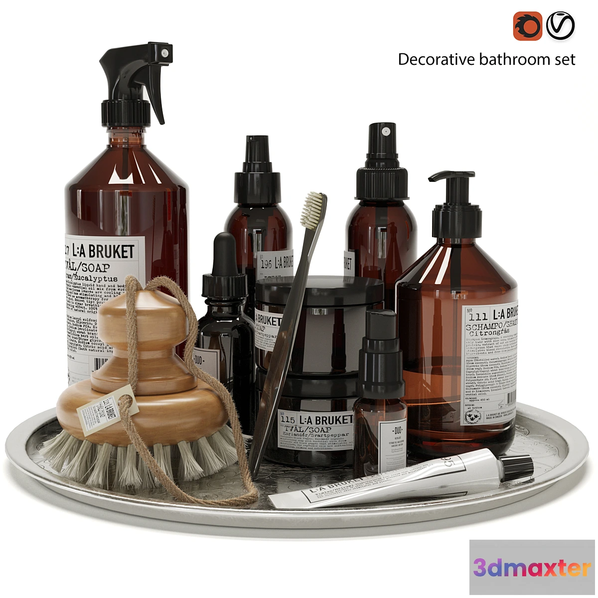 1352696 - Decorative set LA BRUKET 3D Max