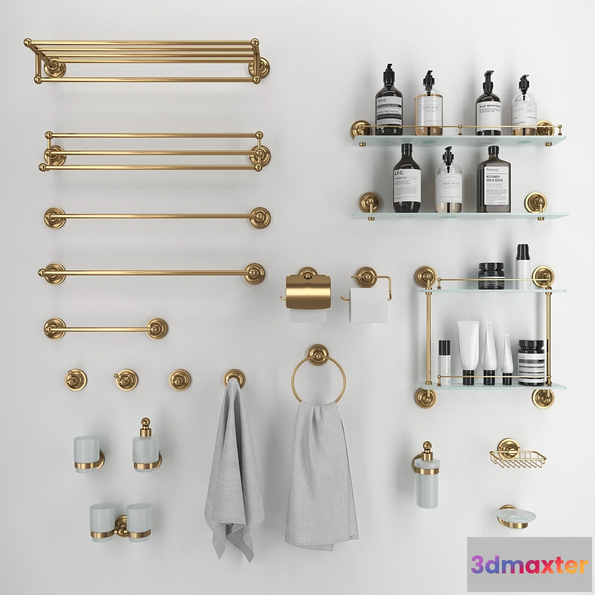 1353783 - Bemeta Retro bathroom accessories - No.2 3D Max