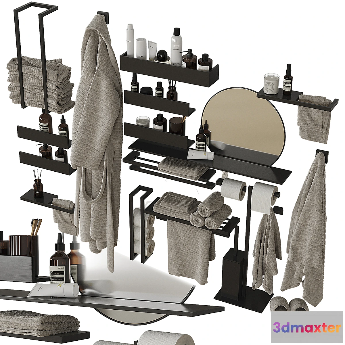 1354589 - Decorative bathroom set 203 - No.2 3D Max