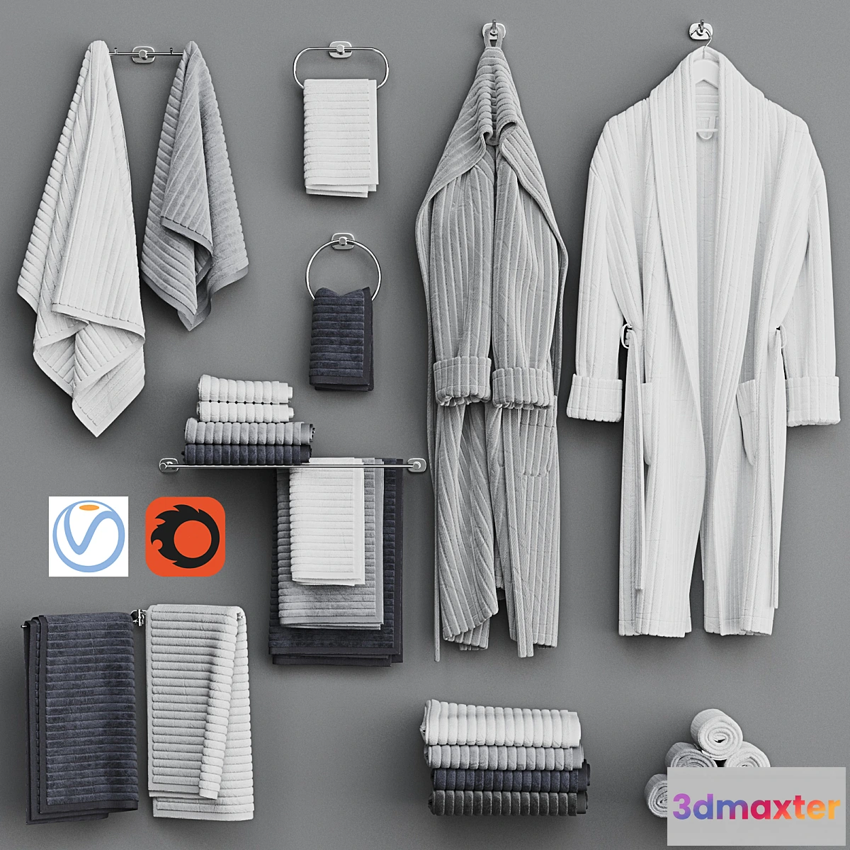 1357199 - Bathroom decorative set 16 - No.2 3D Max