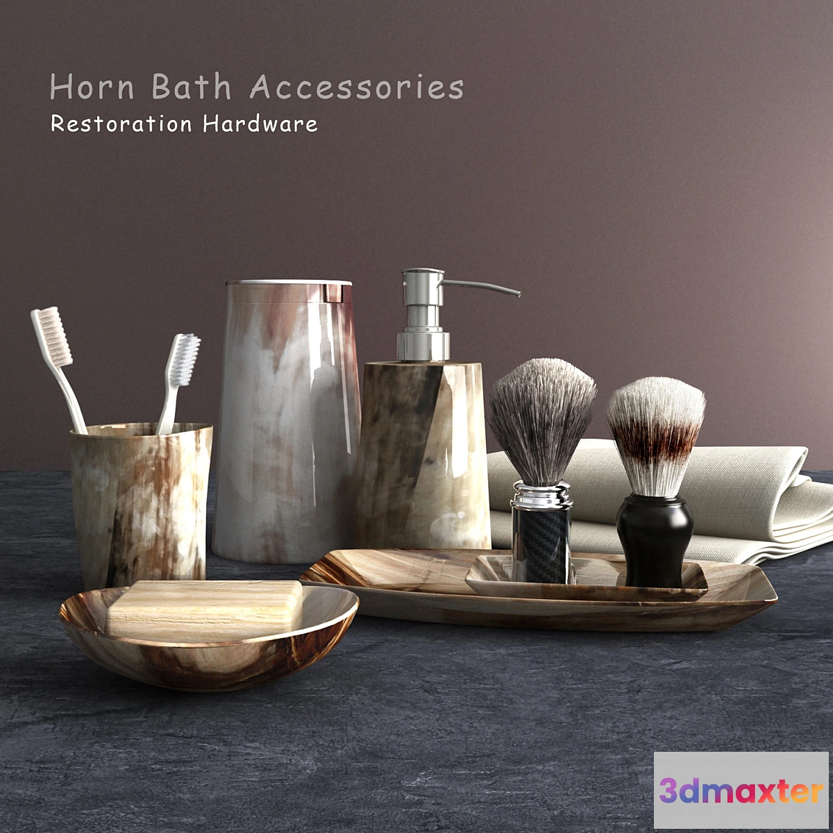 1392642 - Bathroom accessories 3D Max