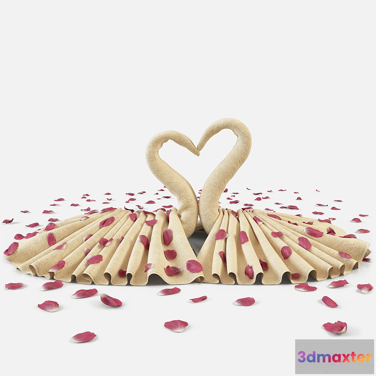 1393466 - Towels “Swans” 3D Max