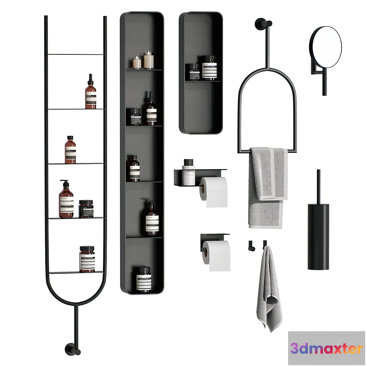 1396828 - Bathroom decor set 3 3D Max