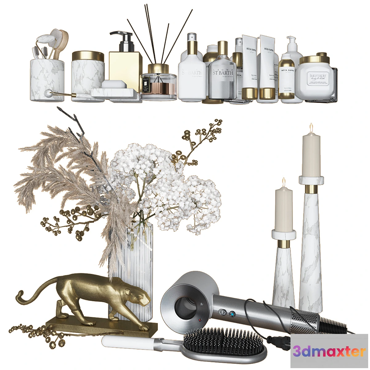 1397346 - Decorative set in the bathroom_1 part.1 3D Max