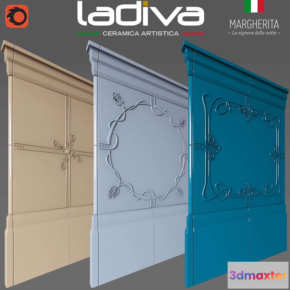 1400424 - LaDiva Margherita tile 3D Max