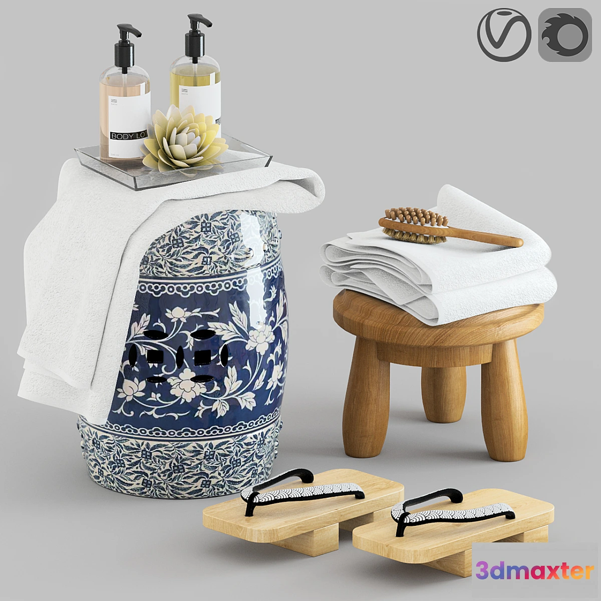 1401594 - Stools in the bathroom 3D Max