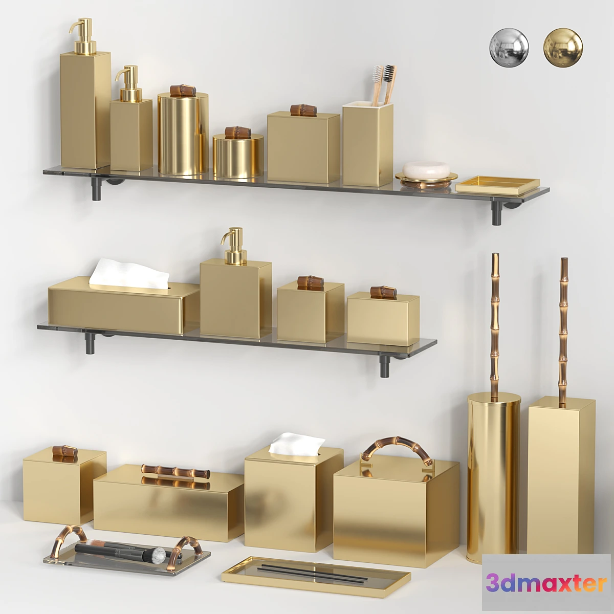 1401884 - BERTOCCI GUCCIO bathroom accessories 3D Max