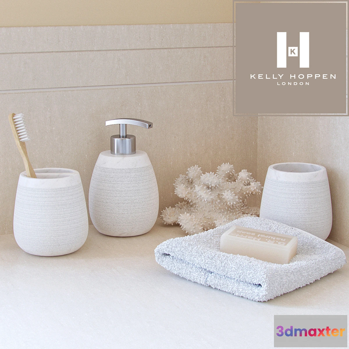 1402308 - Kelly Hoppen  Textured Stone Accessories 3D Max