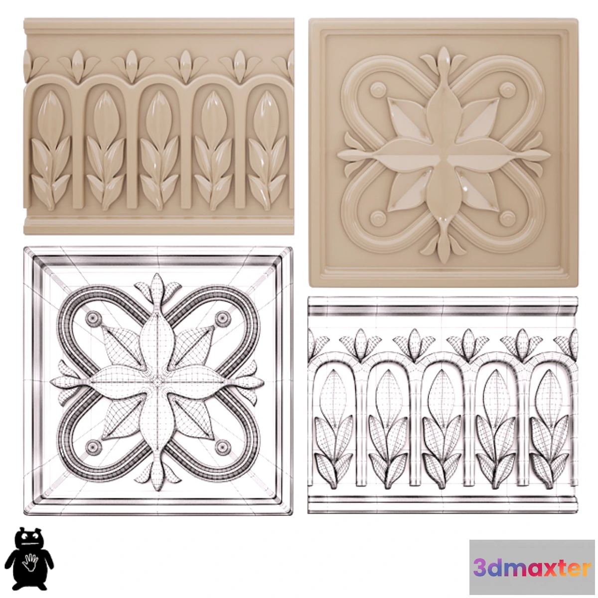 1402546 - Rialto Formella _ Rialto Listello 3D Max