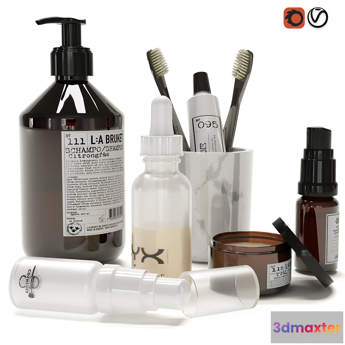 1404882 - Decorative set LA BRUKET 3D Max